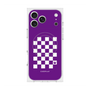 プレミアムスクエアケース with MagSafe［ Racing checkered flag Purple - レーシングチェッカーフラッグ パープル ］
