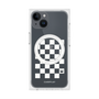 プレミアムスクエアケース with MagSafe［ Racing checkered flag White - レーシングチェッカーフラッグ ホワイト ］