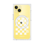 プレミアムスクエアケース with MagSafe［ Racing checkered flag White - レーシングチェッカーフラッグ ホワイト ］