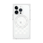 プレミアムスクエアケース with MagSafe［ Racing checkered flag White - レーシングチェッカーフラッグ ホワイト ］