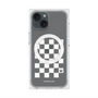プレミアムスクエアケース with MagSafe［ Racing checkered flag White - レーシングチェッカーフラッグ ホワイト ］