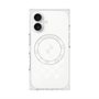 プレミアムスクエアケース with MagSafe［ Racing checkered flag White - レーシングチェッカーフラッグ ホワイト ］