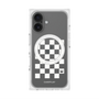 プレミアムスクエアケース with MagSafe［ Racing checkered flag White - レーシングチェッカーフラッグ ホワイト ］