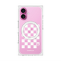 プレミアムスクエアケース with MagSafe［ Racing checkered flag White - レーシングチェッカーフラッグ ホワイト ］