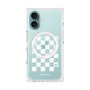 プレミアムスクエアケース with MagSafe［ Racing checkered flag White - レーシングチェッカーフラッグ ホワイト ］