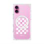 プレミアムスクエアケース with MagSafe［ Racing checkered flag White - レーシングチェッカーフラッグ ホワイト ］