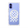 プレミアムスクエアケース with MagSafe［ Racing checkered flag White - レーシングチェッカーフラッグ ホワイト ］