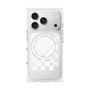 プレミアムスクエアケース with MagSafe［ Racing checkered flag White - レーシングチェッカーフラッグ ホワイト ］