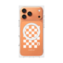 プレミアムスクエアケース with MagSafe［ Racing checkered flag White - レーシングチェッカーフラッグ ホワイト ］