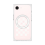 プレミアムスクエアケース with MagSafe［ Racing checkered flag White - レーシングチェッカーフラッグ ホワイト ］