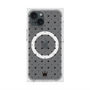 プレミアムスクエアケース with MagSafe［ CASEPLAY Crown dots Black - ケースプレイ・クラウン・ドッツ ブラック ］