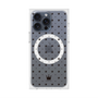 プレミアムスクエアケース with MagSafe［ CASEPLAY Crown dots Black - ケースプレイ・クラウン・ドッツ ブラック ］