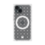 プレミアムスクエアケース with MagSafe［ CASEPLAY Crown dots White - ケースプレイ・クラウン・ドッツ ホワイト ］