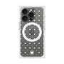 プレミアムスクエアケース with MagSafe［ CASEPLAY Crown dots White - ケースプレイ・クラウン・ドッツ ホワイト ］
