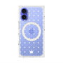 プレミアムスクエアケース with MagSafe［ CASEPLAY Crown dots White - ケースプレイ・クラウン・ドッツ ホワイト ］