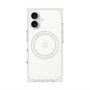 プレミアムスクエアケース with MagSafe［ CASEPLAY Crown dots White - ケースプレイ・クラウン・ドッツ ホワイト ］
