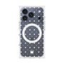プレミアムスクエアケース with MagSafe［ CASEPLAY Crown dots White - ケースプレイ・クラウン・ドッツ ホワイト ］