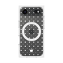 プレミアムスクエアケース with MagSafe［ CASEPLAY Crown dots White - ケースプレイ・クラウン・ドッツ ホワイト ］