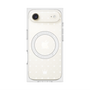 プレミアムスクエアケース with MagSafe［ CASEPLAY Crown dots White - ケースプレイ・クラウン・ドッツ ホワイト ］