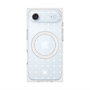 プレミアムスクエアケース with MagSafe［ CASEPLAY Crown dots White - ケースプレイ・クラウン・ドッツ ホワイト ］