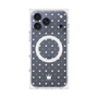 プレミアムスクエアケース with MagSafe［ CASEPLAY Crown dots White - ケースプレイ・クラウン・ドッツ ホワイト ］