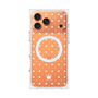 プレミアムスクエアケース with MagSafe［ CASEPLAY Crown dots White - ケースプレイ・クラウン・ドッツ ホワイト ］