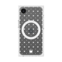 プレミアムスクエアケース with MagSafe［ CASEPLAY Crown dots White - ケースプレイ・クラウン・ドッツ ホワイト ］
