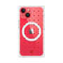 プレミアムスクエアケース with MagSafe［ CASEPLAY Crown dots Red - ケースプレイ・クラウン・ドッツ レッド ］