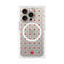 プレミアムスクエアケース with MagSafe［ CASEPLAY Crown dots Red - ケースプレイ・クラウン・ドッツ レッド ］