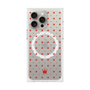 プレミアムスクエアケース with MagSafe［ CASEPLAY Crown dots Red - ケースプレイ・クラウン・ドッツ レッド ］