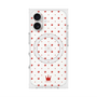 プレミアムスクエアケース with MagSafe［ CASEPLAY Crown dots Red - ケースプレイ・クラウン・ドッツ レッド ］
