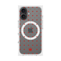 プレミアムスクエアケース with MagSafe［ CASEPLAY Crown dots Red - ケースプレイ・クラウン・ドッツ レッド ］