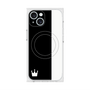 プレミアムスクエアケース with MagSafe［ CASEPLAY Bi-Colors Black & White - ケースプレイ・バイカラー ブラック＆ホワイト ］