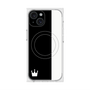 プレミアムスクエアケース with MagSafe［ CASEPLAY Bi-Colors Black & White - ケースプレイ・バイカラー ブラック＆ホワイト ］
