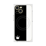 プレミアムスクエアケース with MagSafe［ CASEPLAY Bi-Colors Black & White - ケースプレイ・バイカラー ブラック＆ホワイト ］