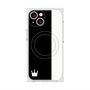 プレミアムスクエアケース with MagSafe［ CASEPLAY Bi-Colors Black & White - ケースプレイ・バイカラー ブラック＆ホワイト ］