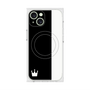 プレミアムスクエアケース with MagSafe［ CASEPLAY Bi-Colors Black & White - ケースプレイ・バイカラー ブラック＆ホワイト ］