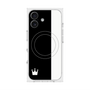 プレミアムスクエアケース with MagSafe［ CASEPLAY Bi-Colors Black & White - ケースプレイ・バイカラー ブラック＆ホワイト ］