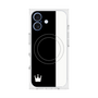 プレミアムスクエアケース with MagSafe［ CASEPLAY Bi-Colors Black & White - ケースプレイ・バイカラー ブラック＆ホワイト ］