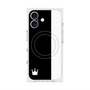 プレミアムスクエアケース with MagSafe［ CASEPLAY Bi-Colors Black & White - ケースプレイ・バイカラー ブラック＆ホワイト ］