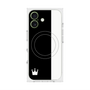 プレミアムスクエアケース with MagSafe［ CASEPLAY Bi-Colors Black & White - ケースプレイ・バイカラー ブラック＆ホワイト ］
