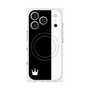 プレミアムスクエアケース with MagSafe［ CASEPLAY Bi-Colors Black & White - ケースプレイ・バイカラー ブラック＆ホワイト ］