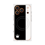 プレミアムスクエアケース with MagSafe［ CASEPLAY Bi-Colors Black & White - ケースプレイ・バイカラー ブラック＆ホワイト ］