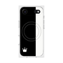 プレミアムスクエアケース with MagSafe［ CASEPLAY Bi-Colors Black & White - ケースプレイ・バイカラー ブラック＆ホワイト ］