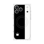 プレミアムスクエアケース with MagSafe［ CASEPLAY Bi-Colors Black & White - ケースプレイ・バイカラー ブラック＆ホワイト ］