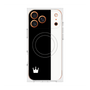 プレミアムスクエアケース with MagSafe［ CASEPLAY Bi-Colors Black & White - ケースプレイ・バイカラー ブラック＆ホワイト ］