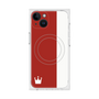 プレミアムスクエアケース with MagSafe［ CASEPLAY Bi-Colors Red & White - ケースプレイ・バイカラー レッド＆ホワイト ］