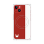 プレミアムスクエアケース with MagSafe［ CASEPLAY Bi-Colors Red & White - ケースプレイ・バイカラー レッド＆ホワイト ］
