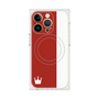 プレミアムスクエアケース with MagSafe［ CASEPLAY Bi-Colors Red & White - ケースプレイ・バイカラー レッド＆ホワイト ］