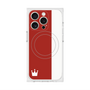 プレミアムスクエアケース with MagSafe［ CASEPLAY Bi-Colors Red & White - ケースプレイ・バイカラー レッド＆ホワイト ］
